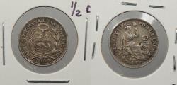 World Coins - PERU: 1916-FG 1/2 Dinero