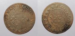 World Coins - FRENCH GUIANA: 1789-A 2 Sous
