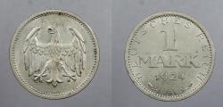 World Coins - GERMANY: Weimar Republic 1924-A Mark