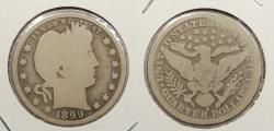 Us Coins - 1899-S Barber 25 Cents (Quarter)