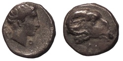 Ancient Coins - Caria Uncertain Circa 400-340 B.C. Hemiobol VF