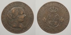 World Coins - SPAIN 1868 5 Centimos