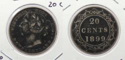 World Coins - CANADA: Newfoundland 1899 Victoria 20 Cents
