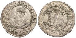 World Coins - FRANCE Besançon Charles V, as Holy Roman Emperor 1530-1556 2 Blanc (Karolus) 1537 Good VF