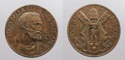 World Coins - VATICAN CITY: 1934 10 Centesimi