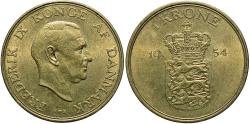 World Coins - DENMARK 1954 1 Krone