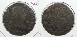 World Coins - SPAIN: 1833 4 Maravedis