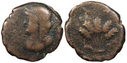 Ancient Coins - Syria Decapolis Philadelphia Titus 79-81 A.D. AE21 About Fine
