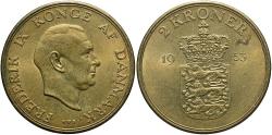 World Coins - DENMARK 1953 2 Kroner
