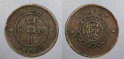World Coins - CHINA: Szechuan Yr.1 (1912) 10 Cash