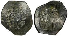 Ancient Coins - Manuel I 1143-1180 A.D. Aspron Trachy Constantinople Mint Good VF
