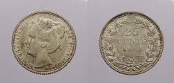 World Coins - NETHERLANDS: 1906 25 Cents