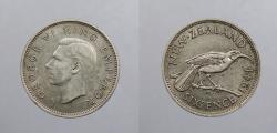 World Coins - NEW ZEALAND: 1941 George VI 6 Pence