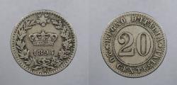 World Coins - ITALY: 1894-R 20 Centesimi