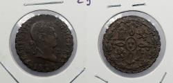 World Coins - SPAIN: 1828 Ferdinand VII 2 Maravedis
