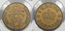 World Coins - DENMARK: 1938 Krone