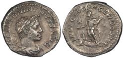 Ancient Coins - Elagabalus 218-222 A.D. Denarius Rome Mint Near EF