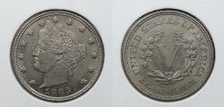 Us Coins - 1883 Liberty Head 5 Cents (Nickel)