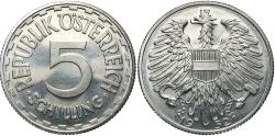 World Coins - AUSTRIA 1952 5 Schilling Proof