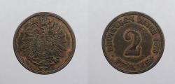 World Coins - GERMANY: 1875-J 2 Pfennig