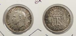 World Coins - GREAT BRITAIN: 1941 George VI Sixpence (6 pence)