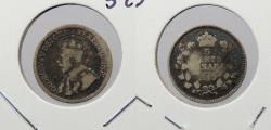 World Coins - CANADA: 1913 Silver 5 Cents