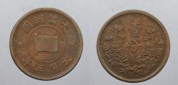 World Coins - CHINA: Manchoukuo KT 3 Fen (Cent)