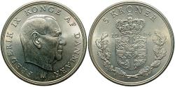 World Coins - DENMARK 1964 5 Kroner