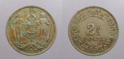 World Coins - BRITISH NORTH BORNEO: 1903-H 2 1/2 Cents