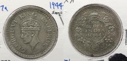 World Coins - INDIA: 1944-L Small 'L' Rupee
