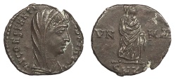 Ancient Coins - Divus Constantine I Died 337 A.D. AE4 Cyzicus Mint Near EF