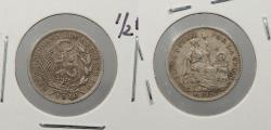 World Coins - PERU: 1910-FG 1/2 Dinero