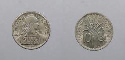 World Coins - FRENCH INDO-CHINA: 1941-S 10 Centimes