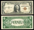 Us Coins - Silver Certificate; HAWAII overprint 1935-A Dollar EF