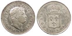 World Coins - ITALIAN STATES Naples & Sicily Ferdinando II 1838 5 Grana AU/UNC
