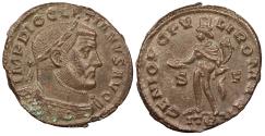 Ancient Coins - Diocletian 284-305 A.D. Follis Trier Mint Good VF