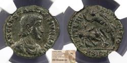 Ancient Coins - Constantius Gallus, as Caesar 351-354 A.D. Half Centenionalis Sirmium Mint NGC AU