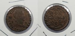 World Coins - SPAIN: 1830 Ferdinand VII 2 Maravedis