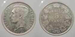 World Coins - BELGIUM: 1930 5 Francs