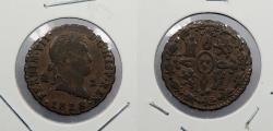 World Coins - SPAIN: 1828 Ferdinand VII 2 Maravedis