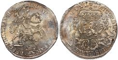 World Coins - NETHERLANDS Overijssel Dutch Confederation 1734 Ducaton UNC