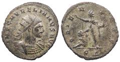 Ancient Coins - Aurelian 270-275 A.D. Antoninianus Cyzicus Mint Near EF