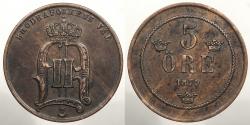 World Coins - SWEDEN 1879 5 Ore