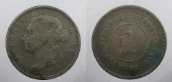 World Coins - STRAITS SETTLEMENTS: 1877 Victoria Cent
