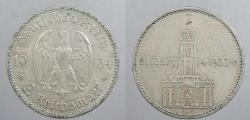 World Coins - GERMANY: Third Reich 1934-A Potsdam 2 Mark