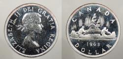 World Coins - CANADA: 1963 Prooflike. Dollar