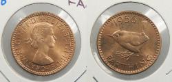 World Coins - GREAT BRITAIN: 1956 QEII Farthing