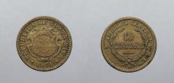World Coins - COSTA RICA: 1921 10 Centesimos