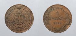 World Coins - ITALIAN STATES: Tuscany Provisional Government 1859 2 Centesimi EF