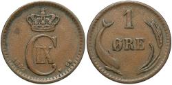 World Coins - DENMARK 1887 1 Ore